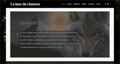 Desktop Screenshot of laluneduchasseur.com